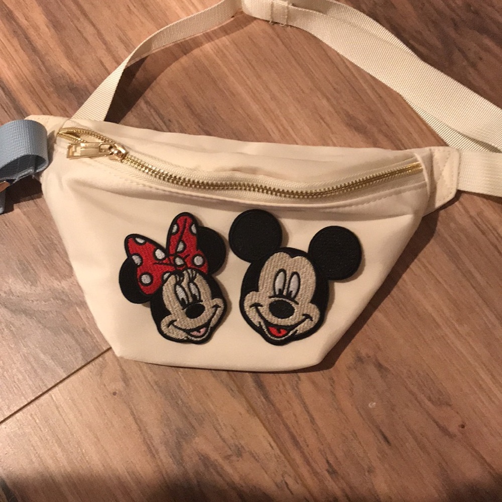 Nylon Belt Bag Fanny Pack with Disney patches